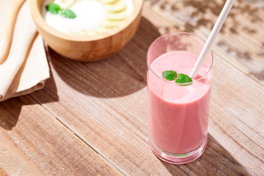 Koktajl truskawkowo bananowy