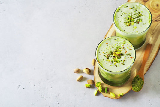 Koktajl pistacjowy z herbatą matcha