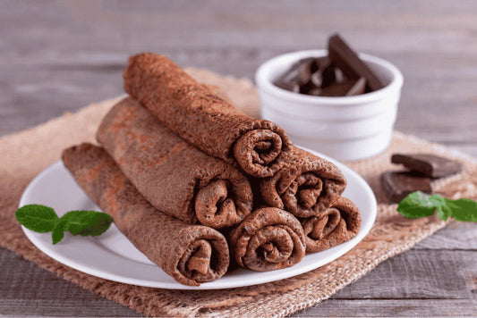 Wysokobiałkowe naleśniki czekoladowe